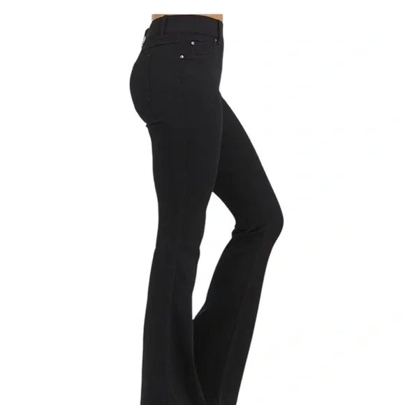 Spanx Shape Wear Dark Wash Flare Stretch Jeans M - Picture 3 of 7